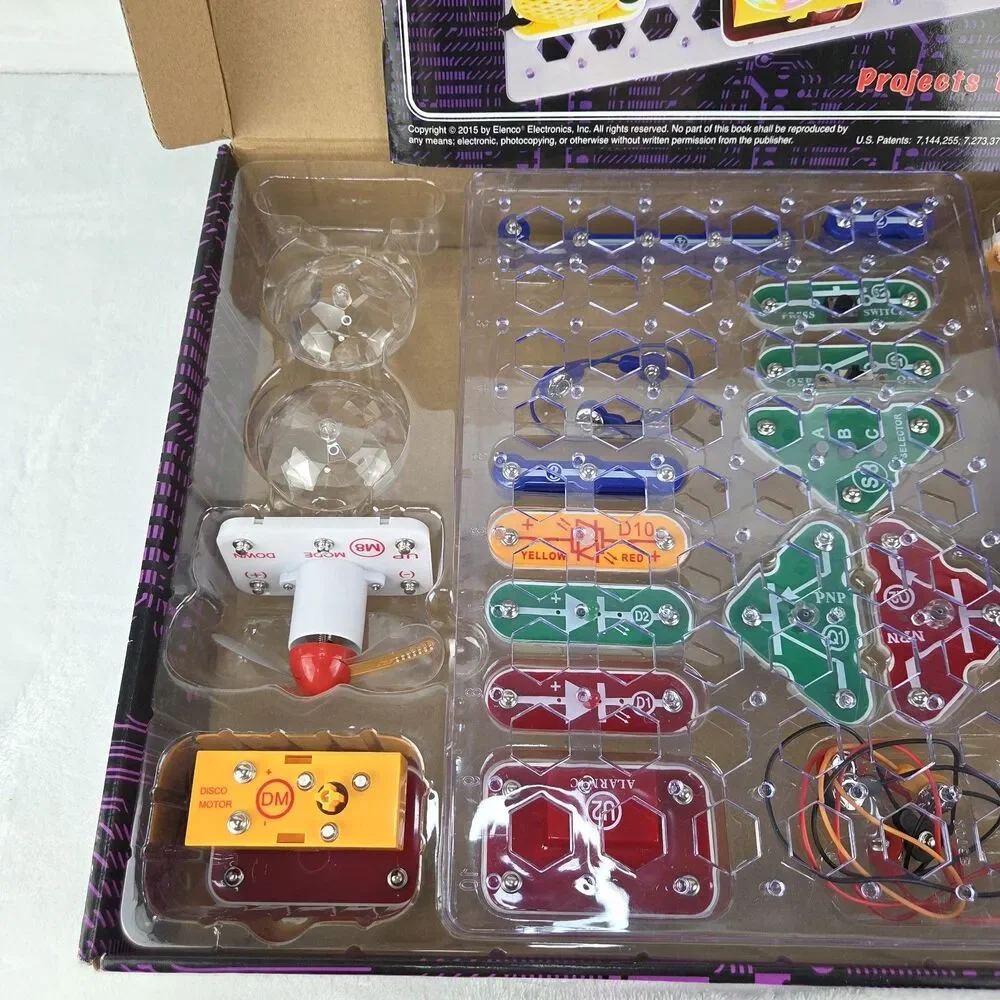 Elenco Snap Circuits Arcade Electronics Kit Complete Tested Working SCA-200